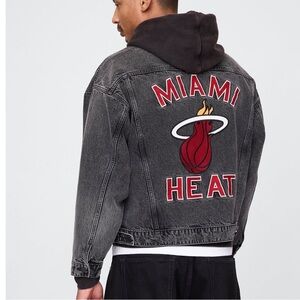 Gap x NBA collab Miami Heat Denim Jacket